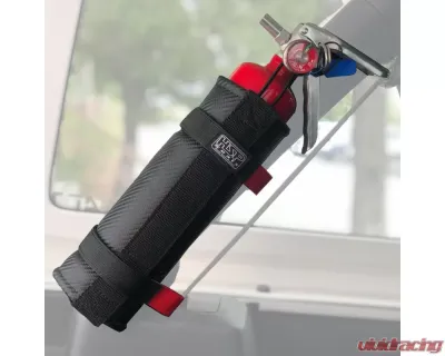 HSP Seats Roll Bar Extinguisher Holder Fiber Vinyl Black - FEH25CFB-JJHX